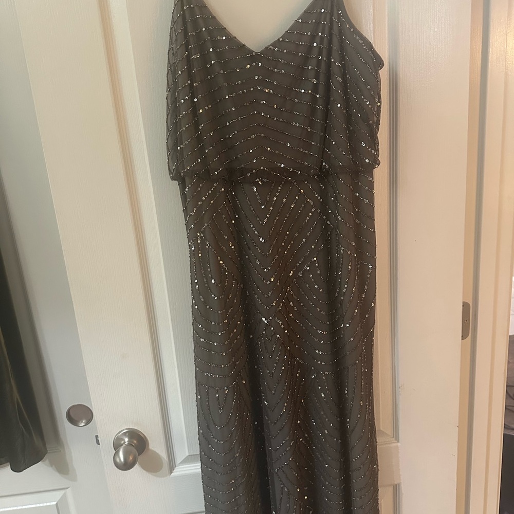 Adrianna papel beaded dress